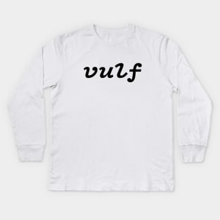 Very cool retro style vulf vulfpeck design Kids Long Sleeve T-Shirt